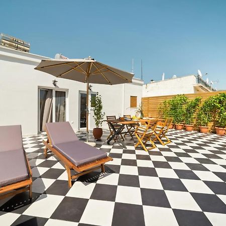 Luxurious Apartment With Big Sea View Terrace - Central Location Athena Bagian luar foto